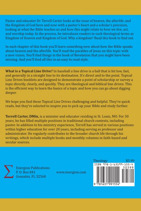 The Only Thing That Matters Is Heaven, Back Cover The Only Thing That Matters Is Heaven, Back Cover